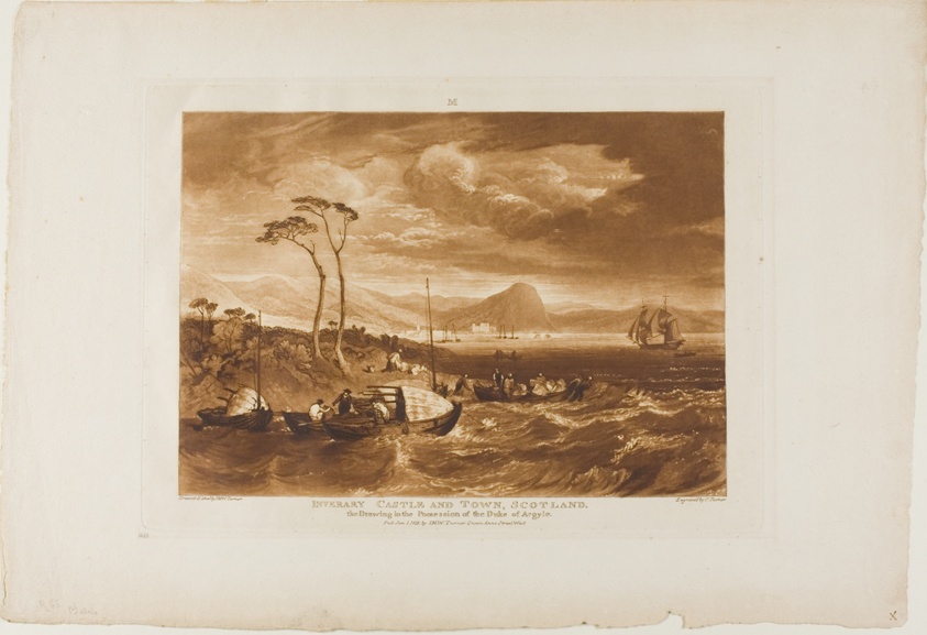 Inverary Castle and Town, plate 65 from Liber Studiorum