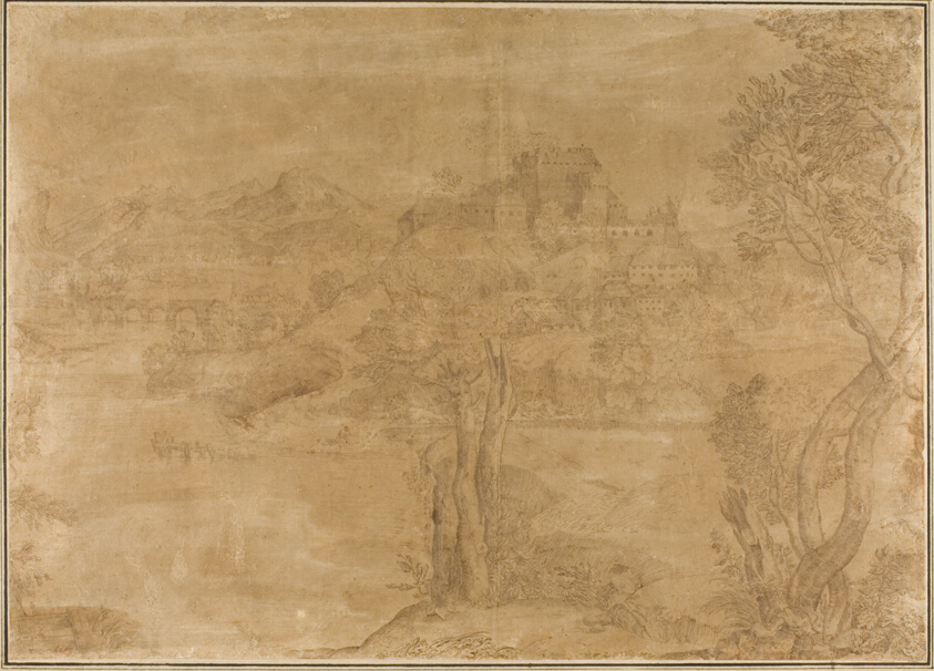 River Landscape with Castle