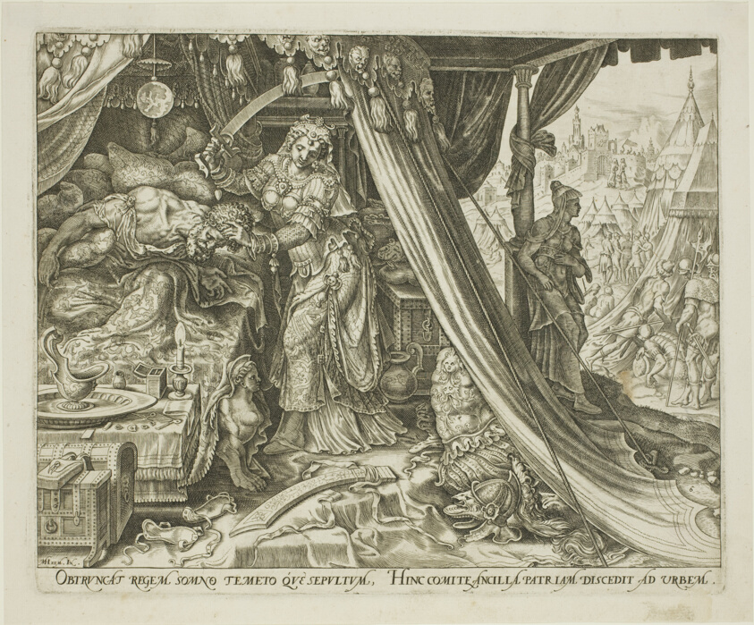 Judith Slaying Holofernes, plate six from The Story of Judith and Holofernes