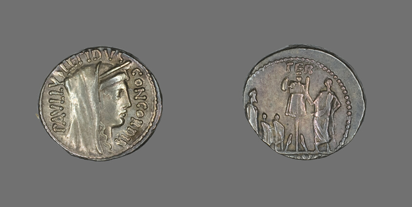 Denarius (Coin) Depicting the Goddess Concordia