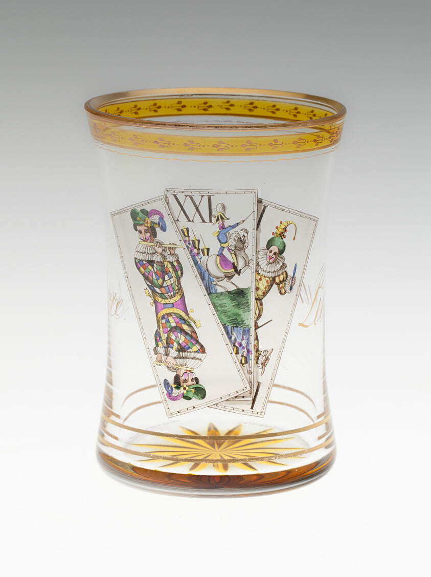 Beaker with Tarot Cards