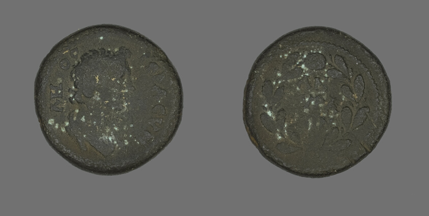 Coin Depicting Bust of the Roman Senate