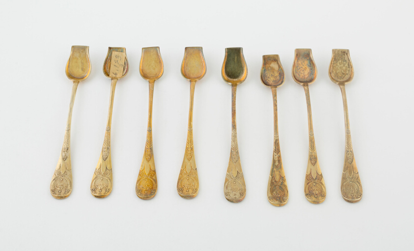 Set of Salt Spoons (10), from a Service Made for Pauline Bonaparte and Prince Camillo Borghese