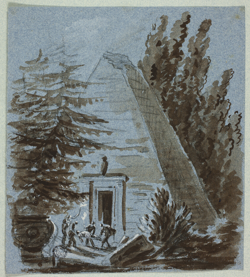 Nocturnal Burial Near Pyramid