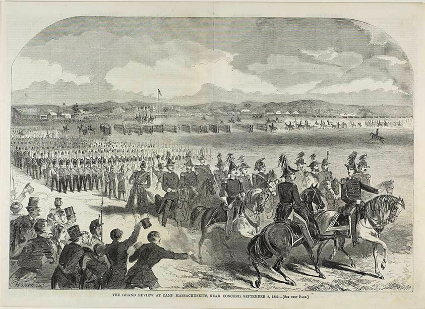The Grand Review At Camp Massachusetts, Near Concord