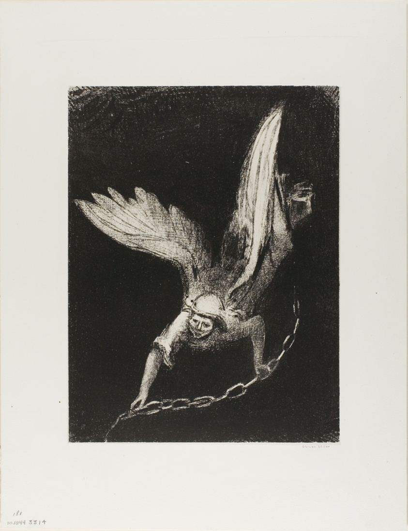 And I Saw an Angel Come Down from Heaven, Having the Key of the Bottomless Pit and a Great Chain in His Hand, plate 8 of 12