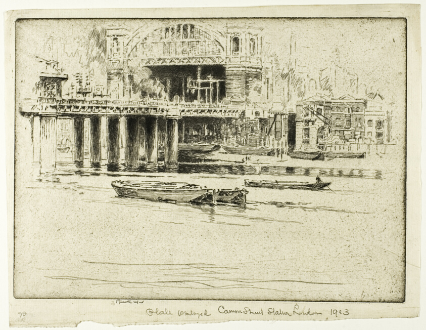 Cannon Street Station, from the River