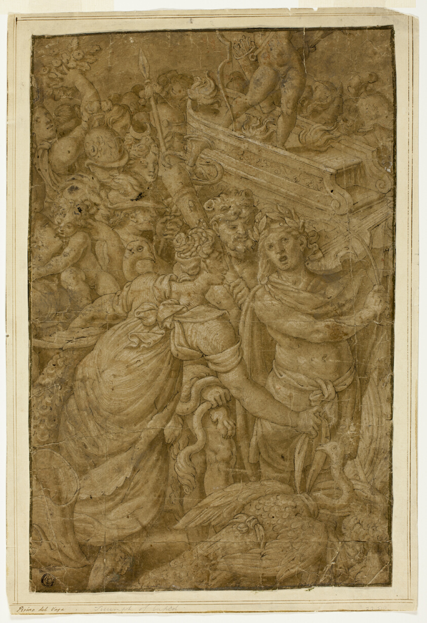 Cupid in Triumphal Chariot, Accompanied by Gods and Goddesses