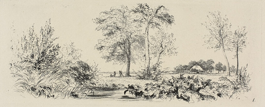 Plate one, from Radierversuche