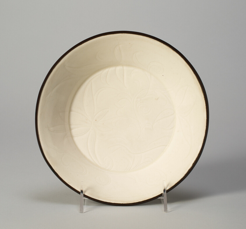 Dish with Stylized Lotus