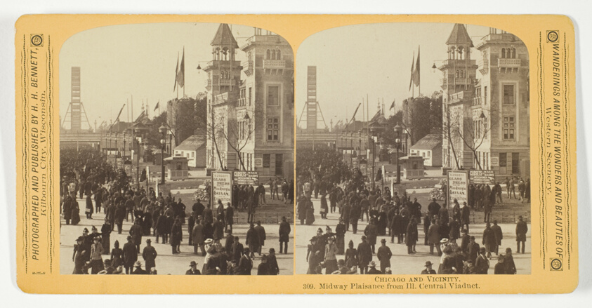 Midway Plaisance from Ill. Central Viaduct, from the series "Chicago and Vicinity"