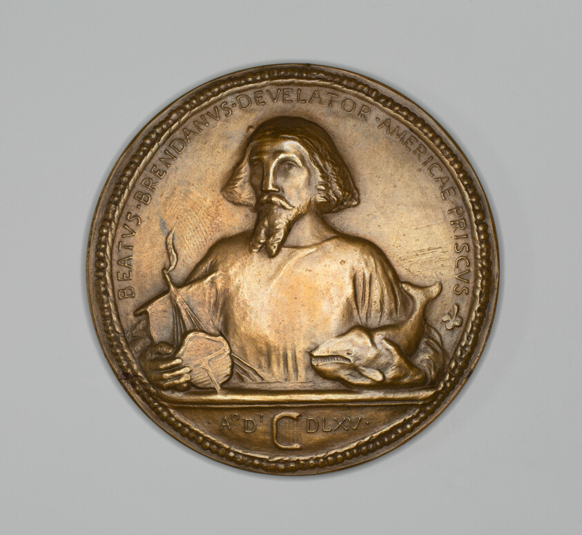 Medal commemorating Saint Brendan, Discoverer