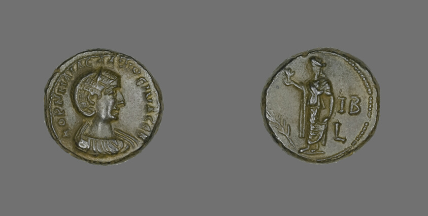 Coin Portraying Empress Salonina