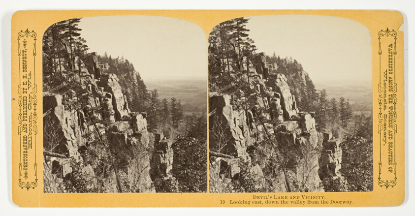 Looking East, Down the Valley from the Doorway, No. 19 from the series "Devil's Lake and Vicinity"