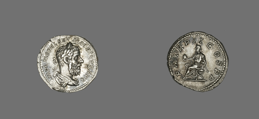 Denarius (Coin) Portraying Macrinus