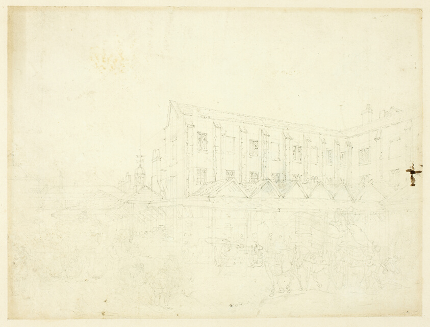 Study for Leaden Hall Market, from Microcosm of London