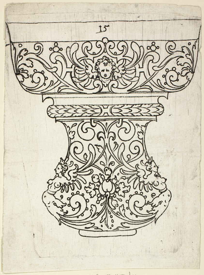 Plate 15, from XX Stuck zum (ornamental designs for goblets and beakers)