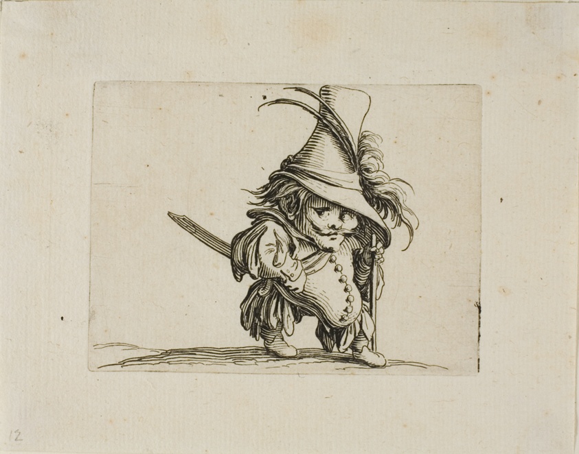 The Potbellied Man with a Tall Hat, from Varie Figure Gobbi