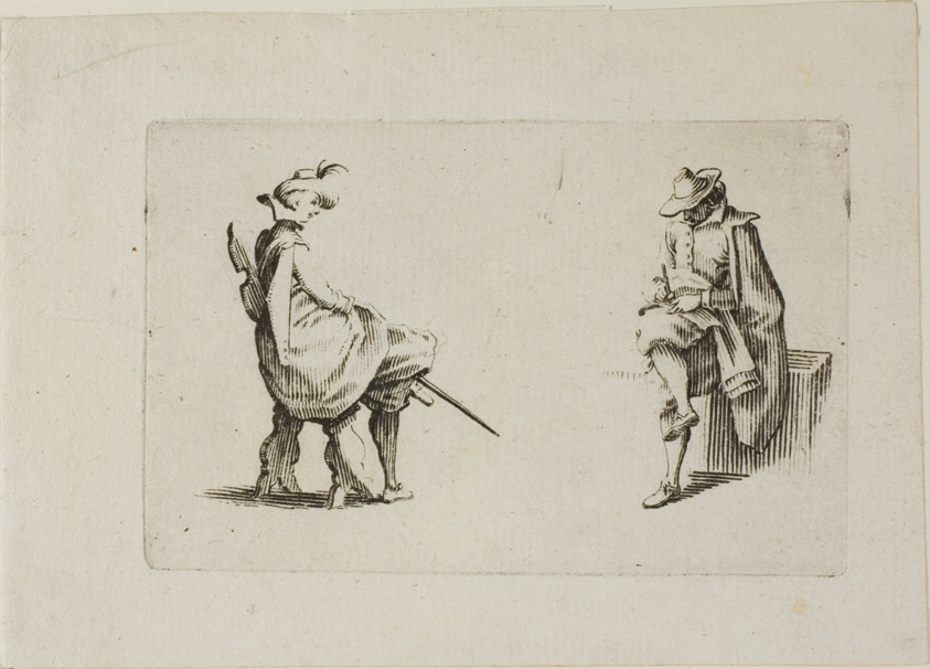 Two Seated Men, from The Caprices