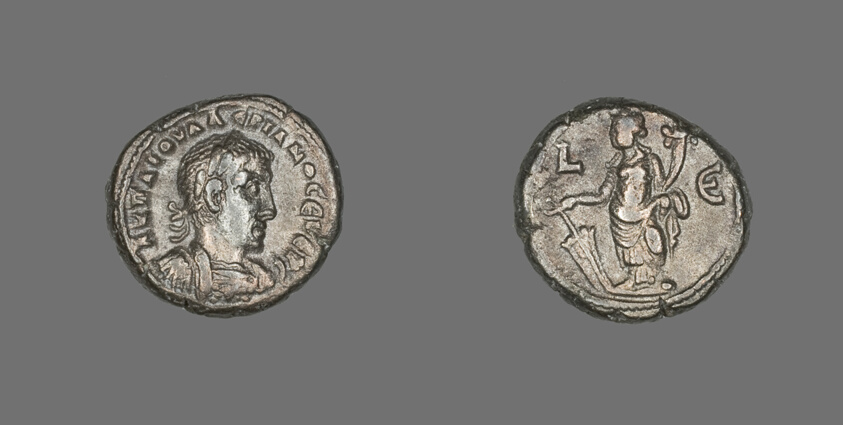 Coin Portraying Emperor Valerian