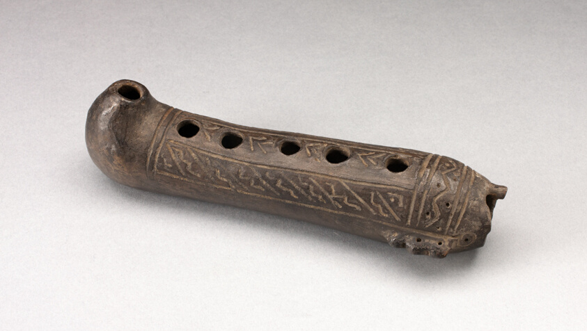 Flute Incised with Geometric Design