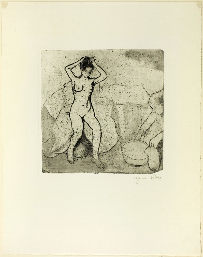 Catherine Prepares the Bath and Louise, Nude, Fixes her Hair