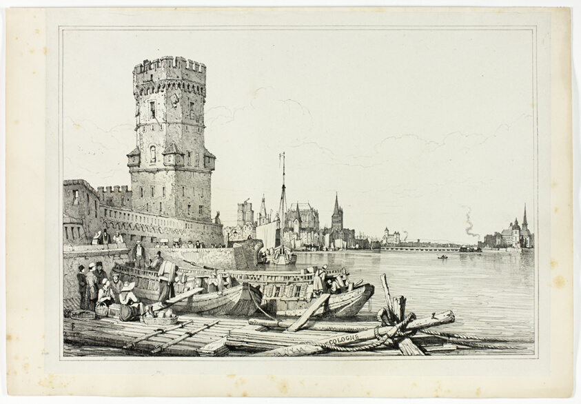 Cologne, from Facsimiles of Sketches made in Flanders and Germany