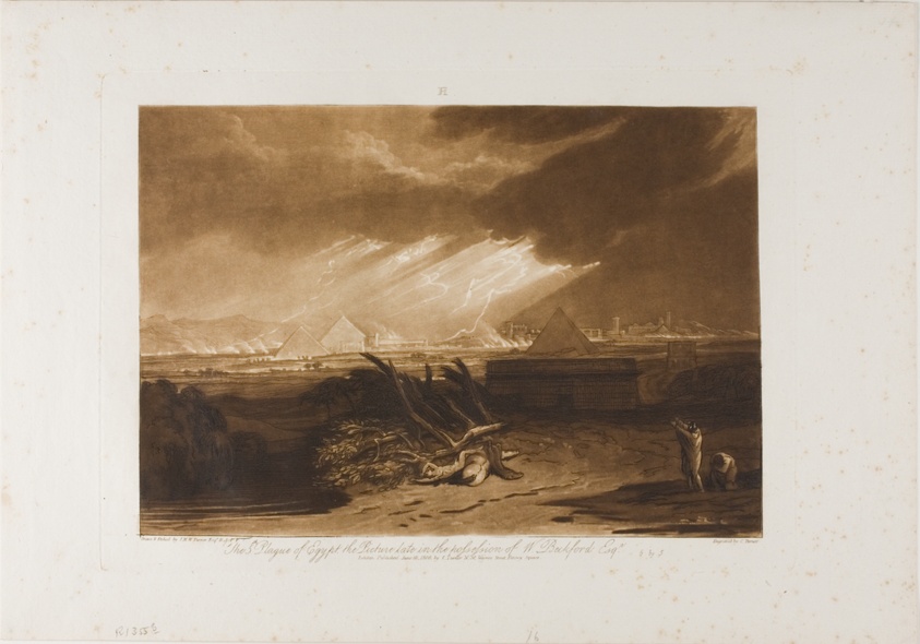 The Fifth Plague of Egypt, plate 16 from LIber Studiorum
