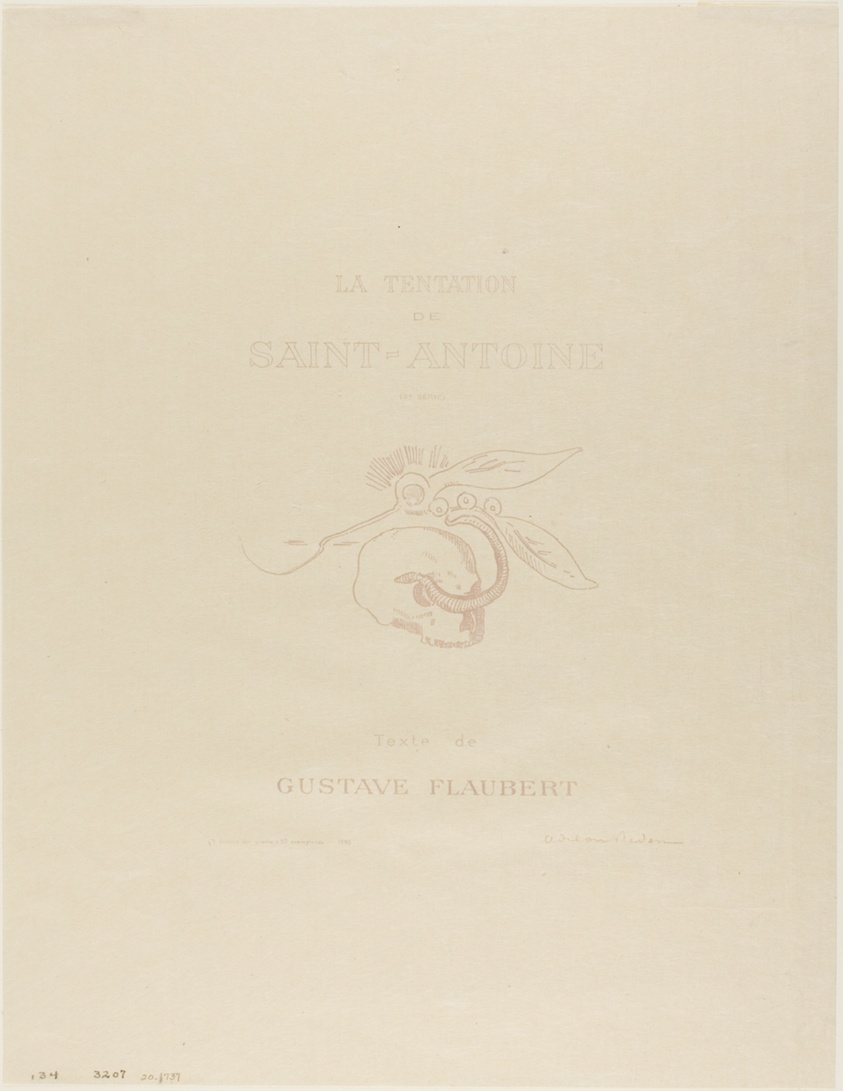 Frontispiece/Title Plate for the Tentation de St. Antoine