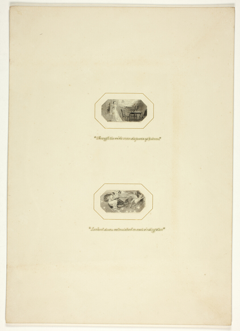 Study for a plate from The Triumphs of Temper, in the 1796 Royal Engagements Pocket Book