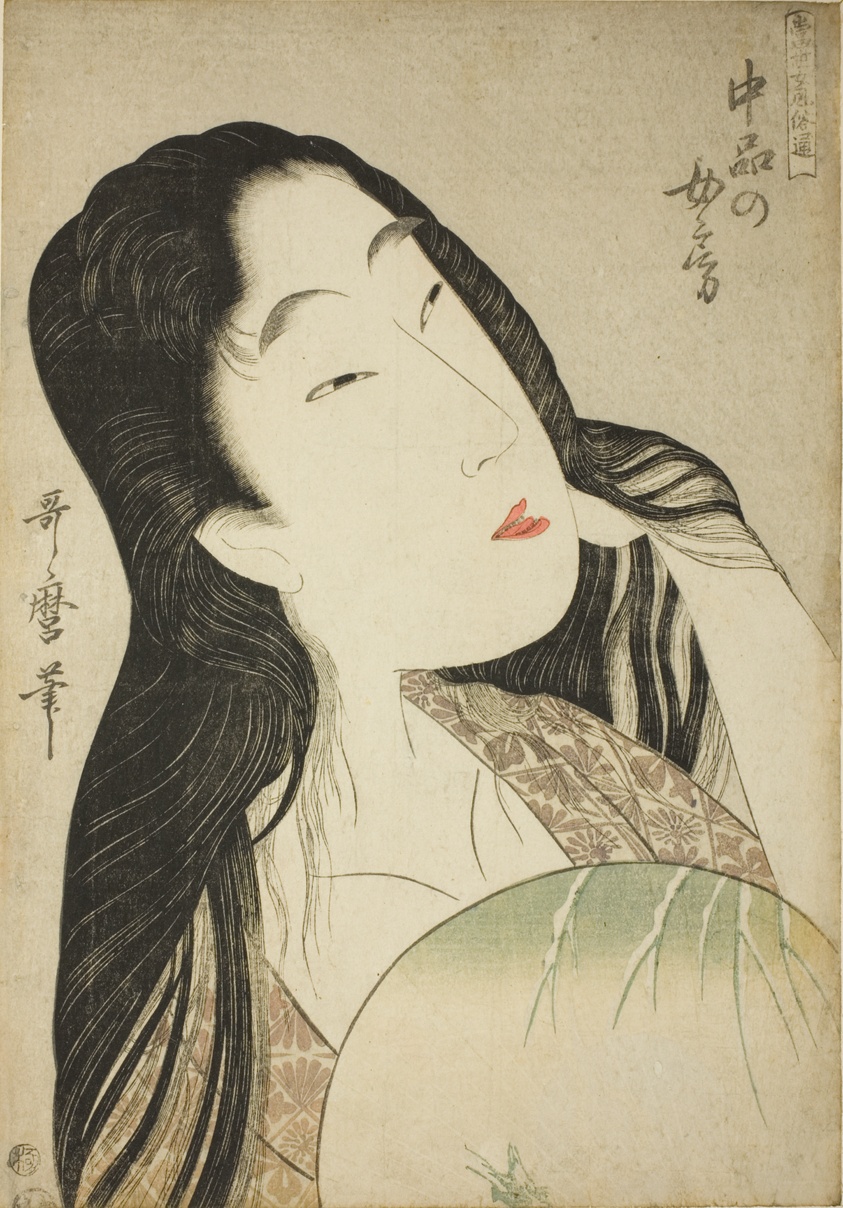A Wife of the Middle Rank (Chubon no nyobo), from the series "A Guide to Women's Contemporary Styles (Tosei onna fuzoku tsu)"