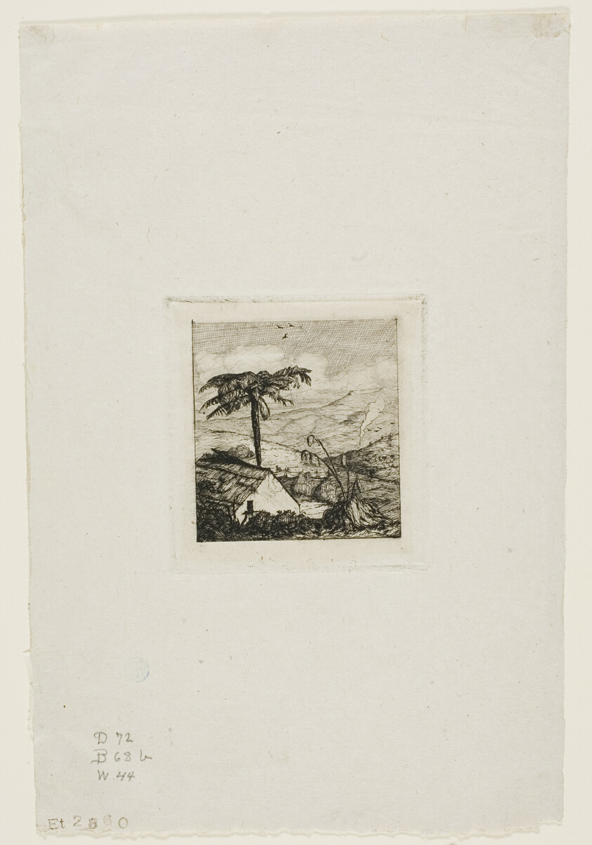 The Old Soldier's Thatched Cottage, Akaroa, 1845