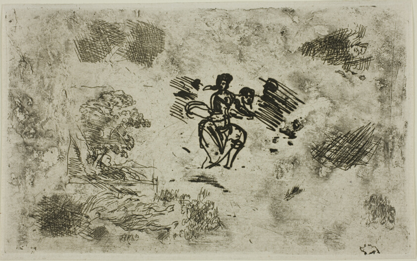 Seated Woman and Other Sketches