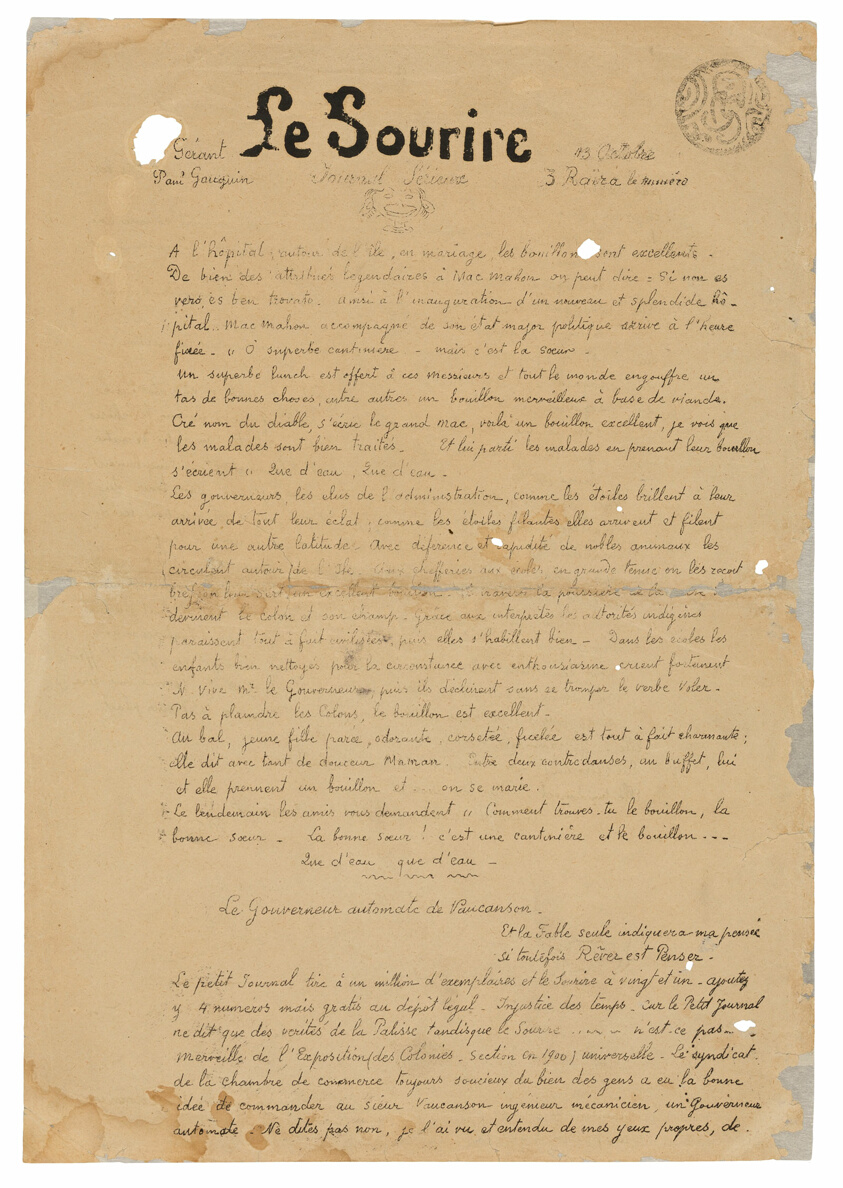 Le sourire: Journal sérieux, Oct. 13, 1899