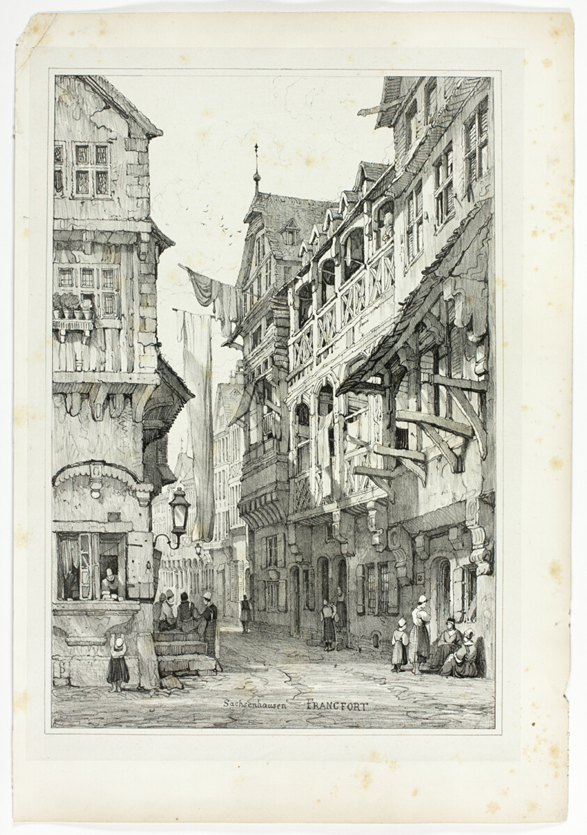 Sachsenhausen Francfort, from Facsimiles of Sketches made in Flanders and Germany