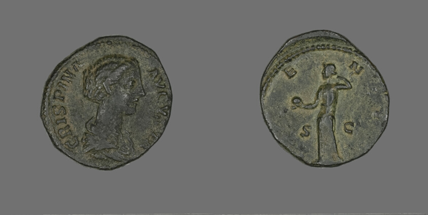 Coin Portraying Empress Crispina
