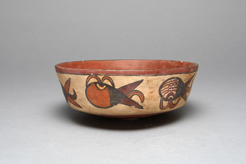 Bowl Depicting Abstract Motifs, Possibly Representing Sprouting Seeds