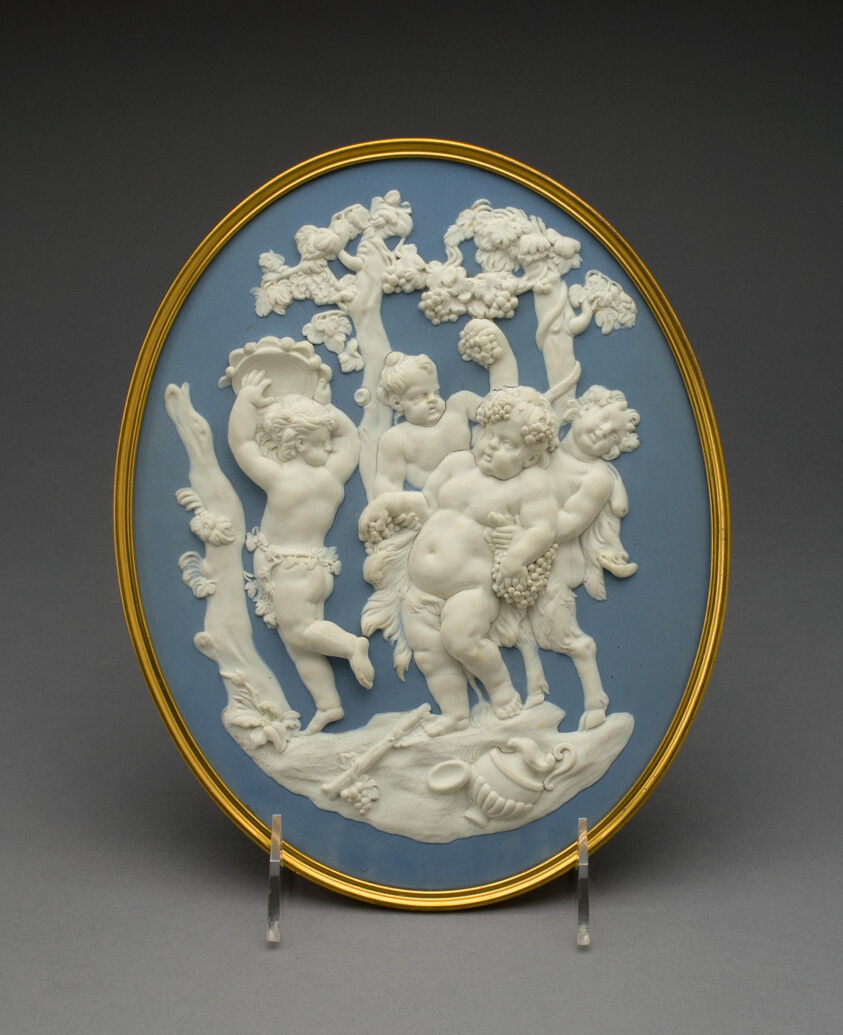 Plaque with Bacchus, Fauns, and Silenus