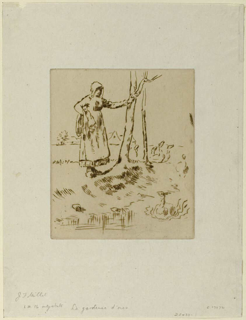 A Girl Minding Geese