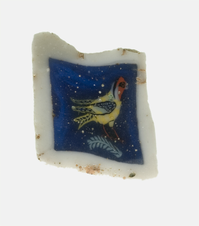 Fragment of an Inlaly Depicting a Bird
