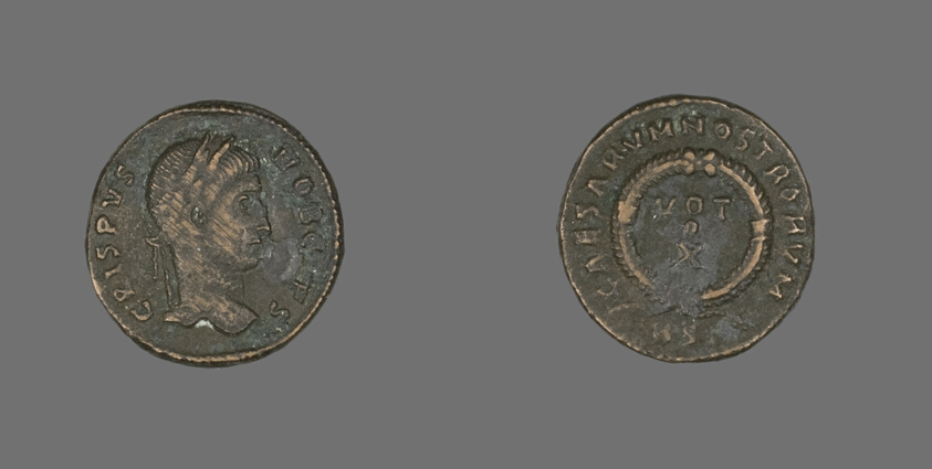 Coin Portraying Emperor Crispus