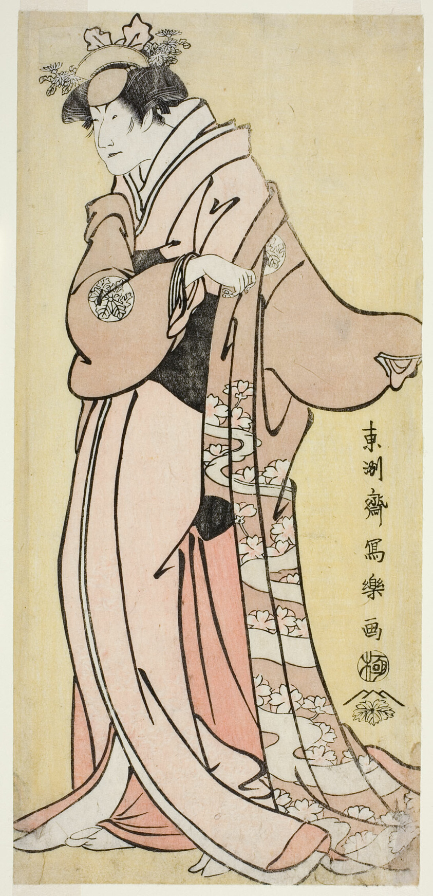The Actor Nakayama Tomisaburo I as Lady Tsukuba, Wife of Yoshioki (Shodai Nakayama Tomisaburo no Yoshioki Midai Tsukuba Gozen)