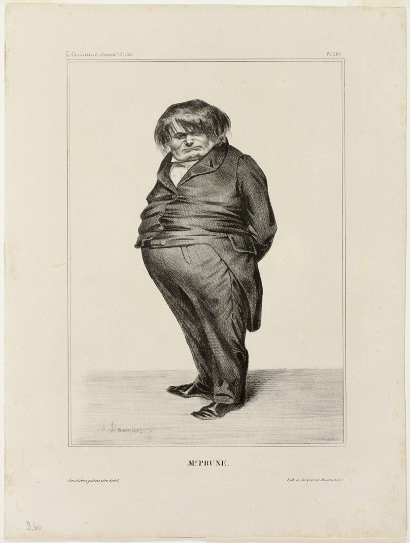 Mr. Prune, plate 288 from Célébrités de la Caricature