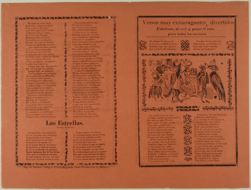 Versos muy extravagantes (Very Extravagant Verses)