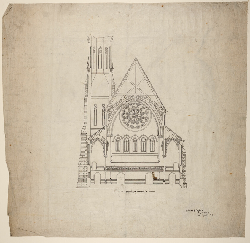 Second Presbyterian Church, Chicago, Illinois, Transverse Section