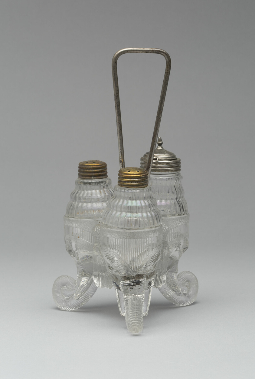 Jumbo/Elephant Cruet Stand with Three Bottles