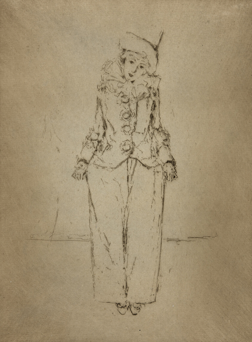 Pierrot en Pied, Portrait of the Lady A. C.
