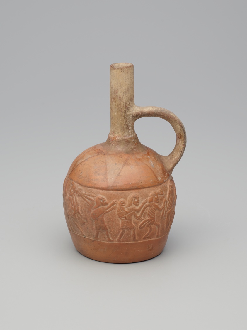 Vessel with a Relief Depicting a Procession of Deceased Figures