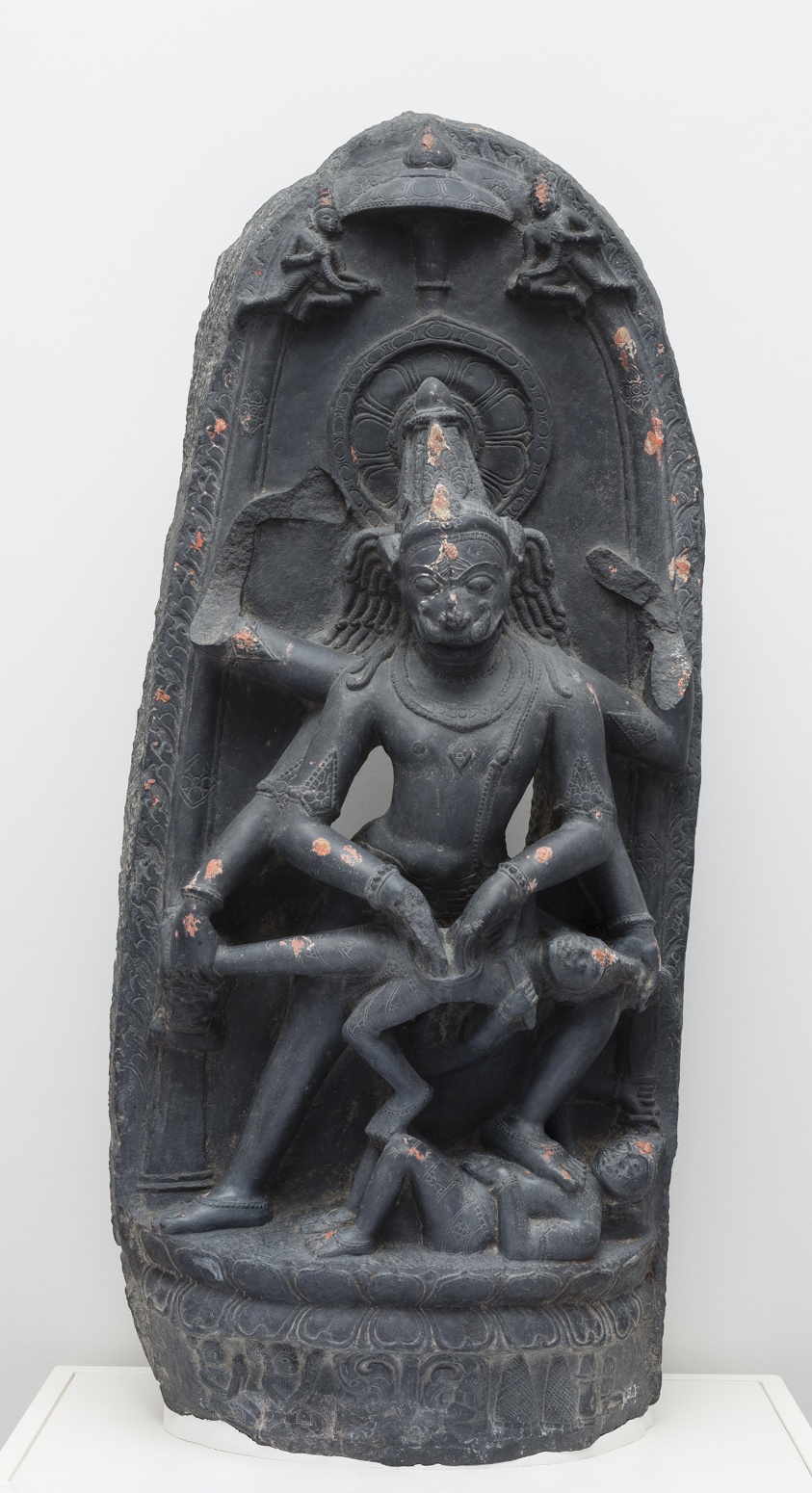 Narasimha, Man-Lion Incarnation of God Vishnu Destroying the Demon Hiranyakashipu