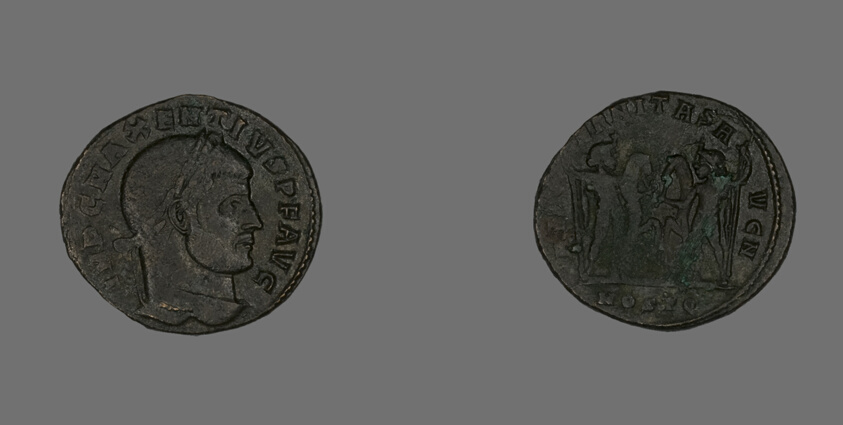 Follis (Coin) Portraying Emperor Maxentius